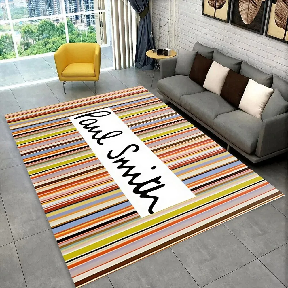 3D Fashion P-Paul S-Smit Rainbow Carpet Rug for Living Room Bedroom Home Sofa Decoration,kid Play Non-slip Floor Mat Christmas