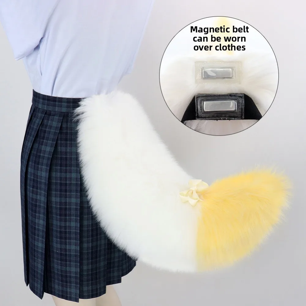

2025 New Plush Magnetic Tail - Handmade Furry Cosplay Prop for Halloween & Comic Con Events