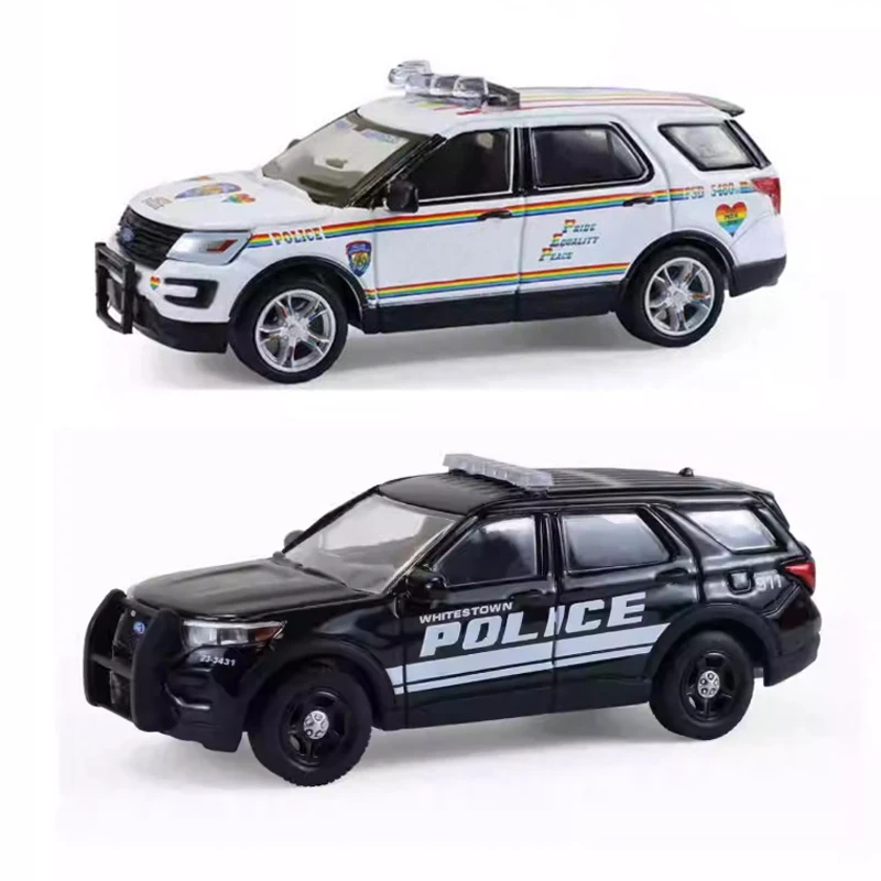 

GreenLight 1:64 47 2016 Pride Livery/2023 Piloce Interceptor, универсальная модель автомобиля из сплава, коллекция, украшение для дисплея, игрушка в подарок