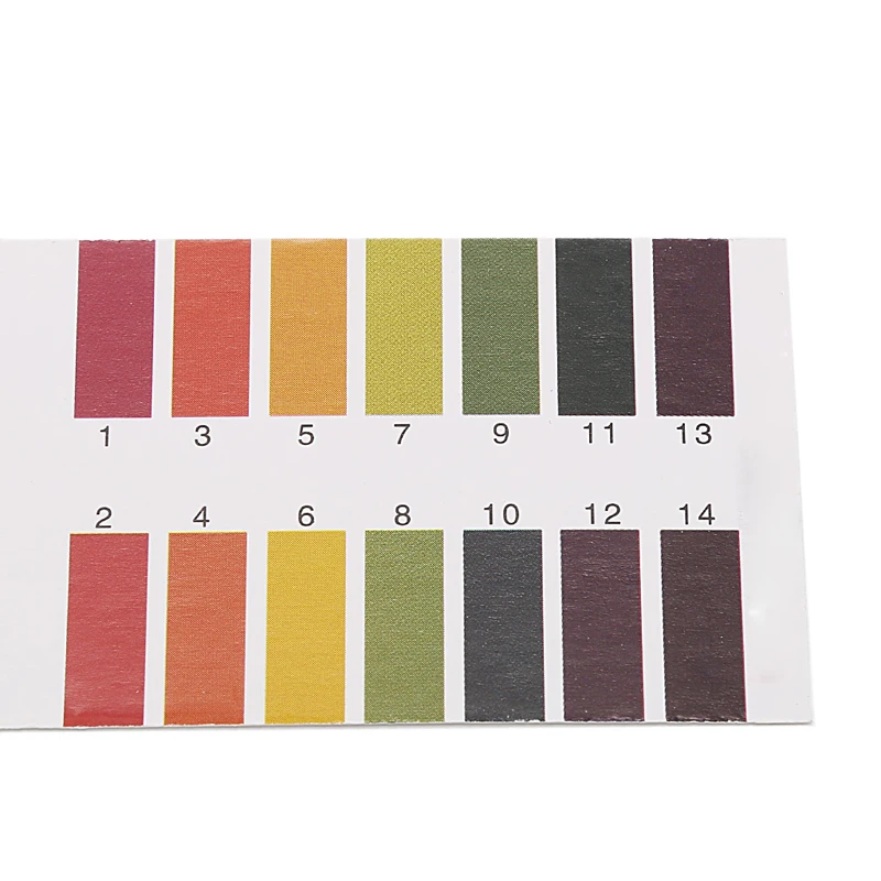 1 × 80 شرائط كاملة pH 1-14 اختبار مؤشر ورقة ليتموس اختبار عدة