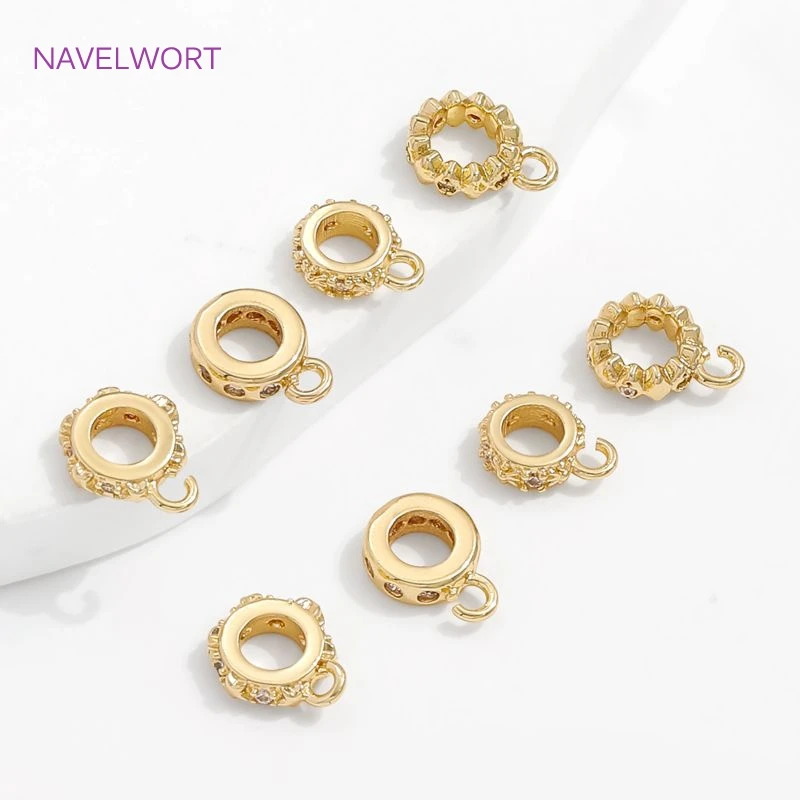 14K Gold Plated Bail Holder For Pendant,Bead Separator,Accessories For Pendants,Bails For Jewelry Making Findings,Necklace Bail - view 2