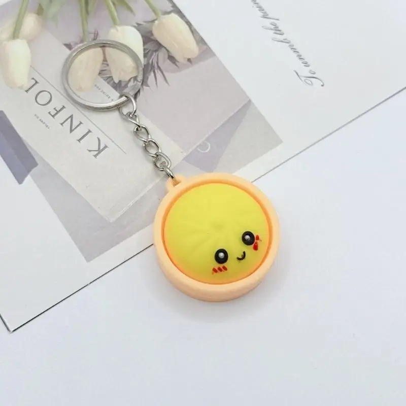 A52E Playful Dim Sum Themed Accessory Collection Of 5 Amusing Expression Faces Sturdy Scratch Resistant Material