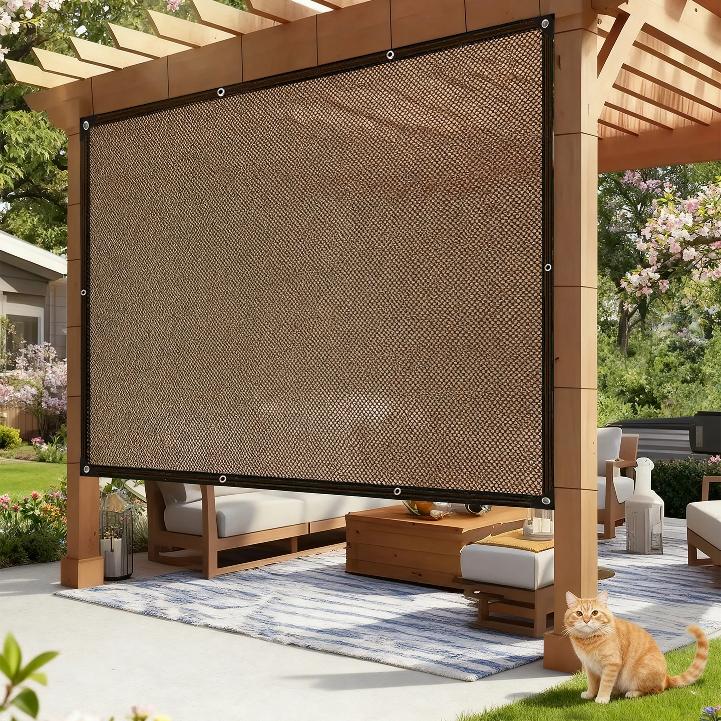 Outdoor Camping Sunshade Garden Canopy Heat Insulation Sun Protection Net Pool Summer Sun Protection for Balcony Windows