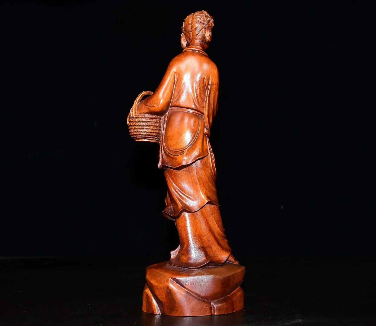 8 "مجموعة معبد التبت خشب البقس القديم الجمال الأربعة يانغ يوهوان ، تمثال امرأة جميلة لنموذج آلهة يانغ Guifei