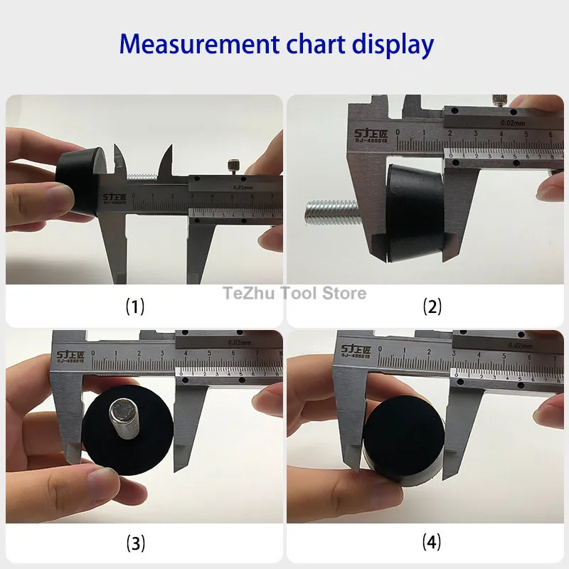Rubber Screw Foot Pad M6 M8 M10 M12 Cushion Adjustable Foot Pad Anti Slip Shock-absorbing Screw Machine Adjustment Foot Pad