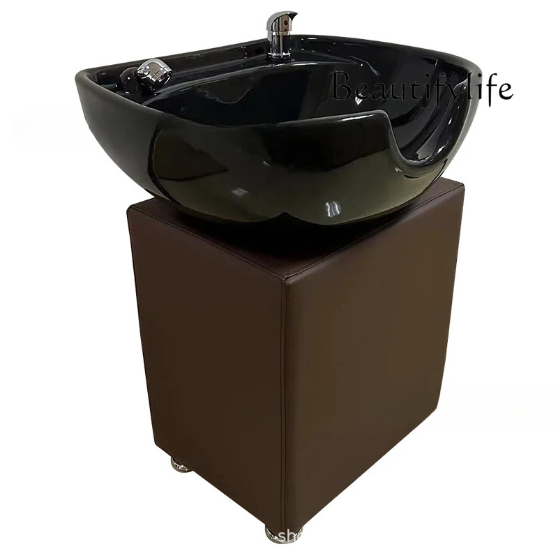 Beauty salon movable shampoo basin Shampoo machine Hair salon Lying flat beauty flush basin