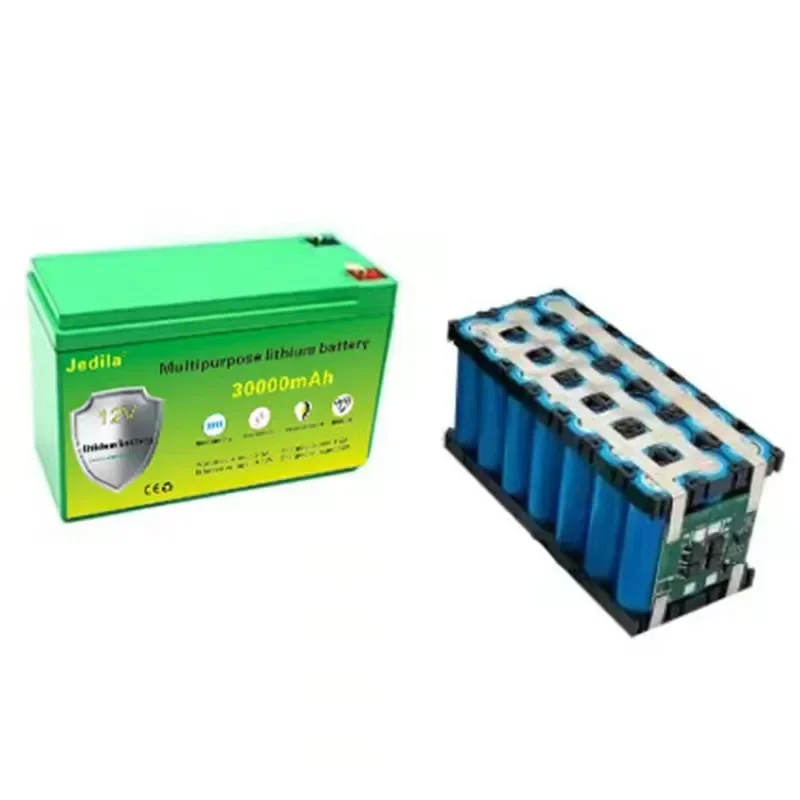 12V 30000mAh New High-capacity Lithium-ion Rechargeable Battery Pack,for Sprayers, Electric Vehicle Batterie+12.6V Charger