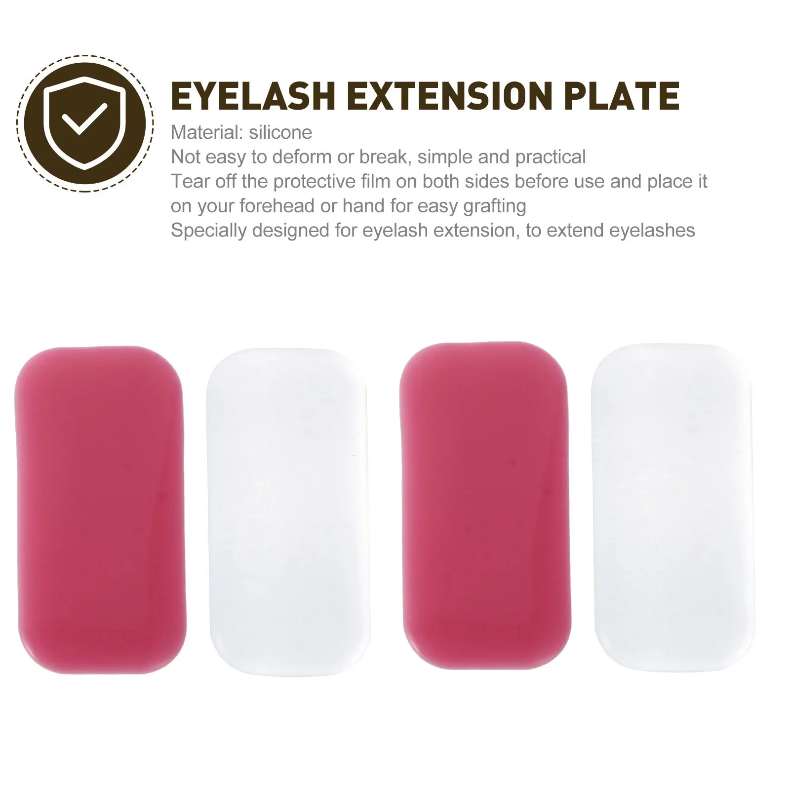 5 pezzi cuscinetto per innesto ciglia in silicone superficie liscia per kit di strumenti per estensione ciglia forniture di bellezza piatto per ciglia finte pallet salone