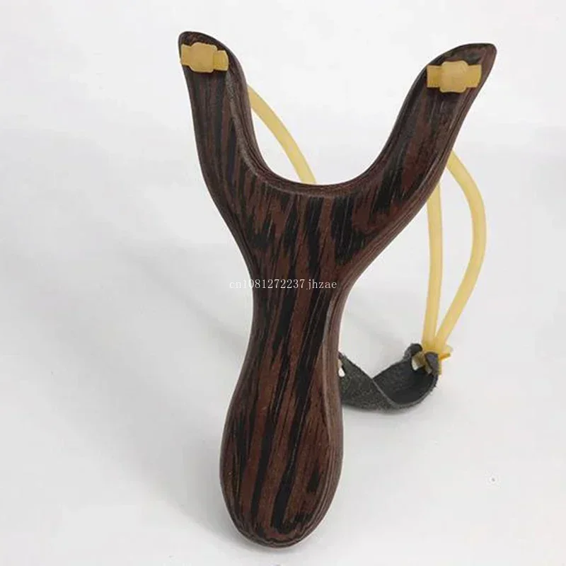 Traditional Wooden Hunting Slingshot Professional Shooting Products, Outdoor Sports Catapult with Rubber Band Set