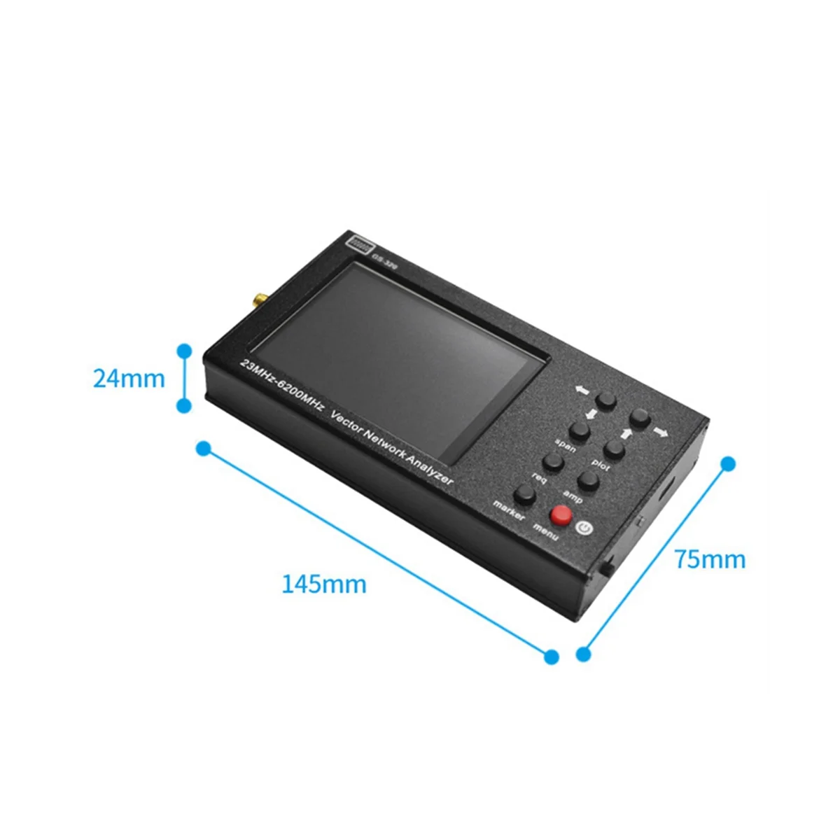 Portable VNA SWR 6GHZ Vector Network Analyzer Reflectometer GS-320 23-6200Mhz for Nanovna Type,Touch Screen with RF DEMO