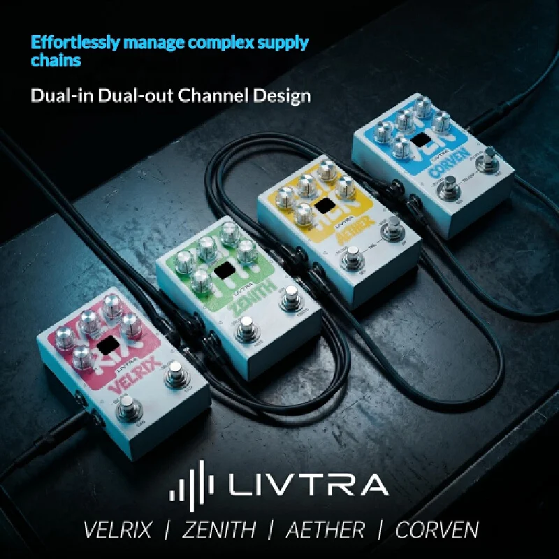 2026 IN Stock LIVTRA Guitar Effect Pedal Dual Module IR Amp Simulator For Electric Guitar Bass Professional Music Performance
