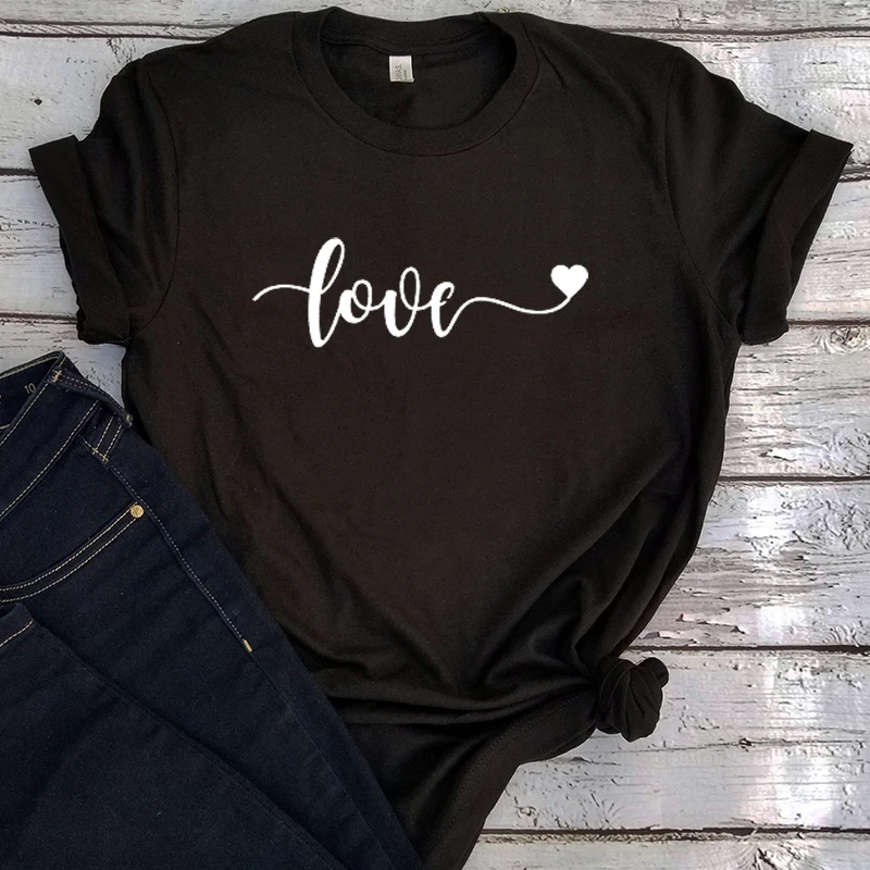 

Love Shirt Women Valentines Tshirt Valentines Day Custom Love Tee Gift for Girlfriend Graphic Tees Women Harajuku Print