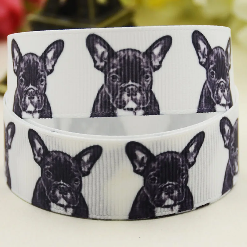 22mm 25mm 38mm 75mm dog cartoon printed Grosgrain Ribbon party decoration 10 Yards satin ribbons