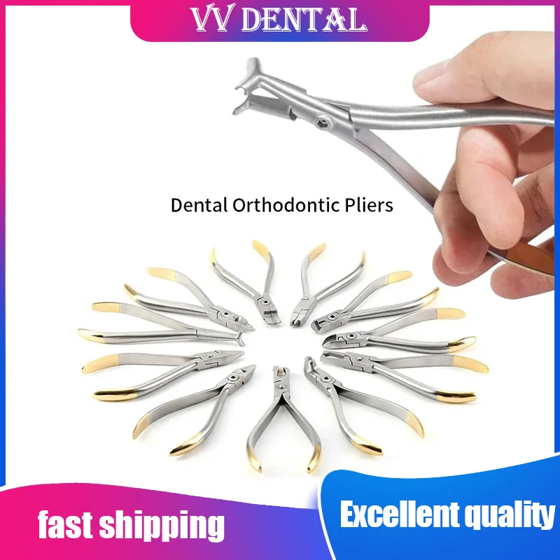 

VVDental Orthodontic Pliers Lingual Wire Distal End Cutter Plier Ligature Cutter Band Removing Forcep Stainless Steel