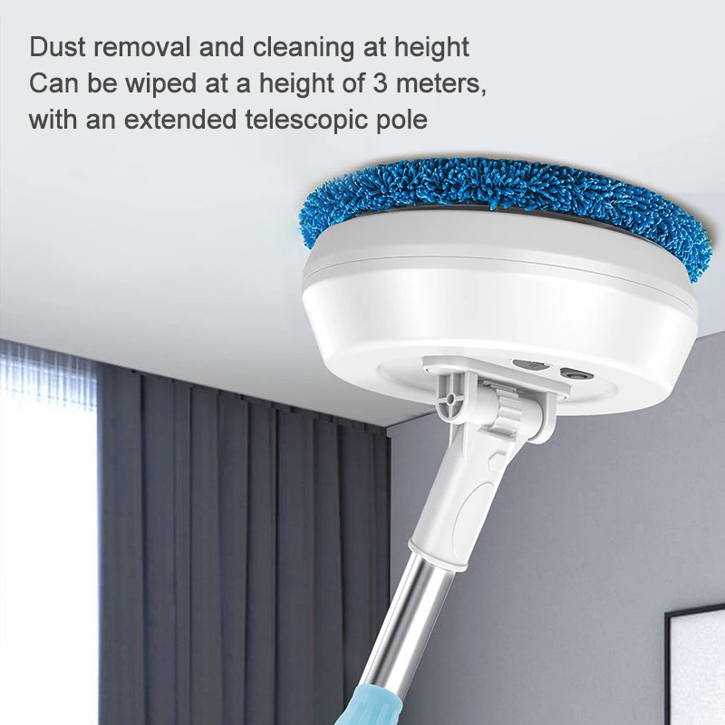 Electric Mop Cleaning Machine Automatic 2 in 1 Wet & Dry Home Cleaner Car Wireless Electric Spin Mop Ceiling Door WindowsCleaner