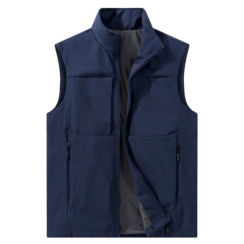 New Men Spring Vest Outdoor Tactical Men's Sleeveless Waistcoat Multiple Pockets Plus Size Male Fishing Vest Outwear