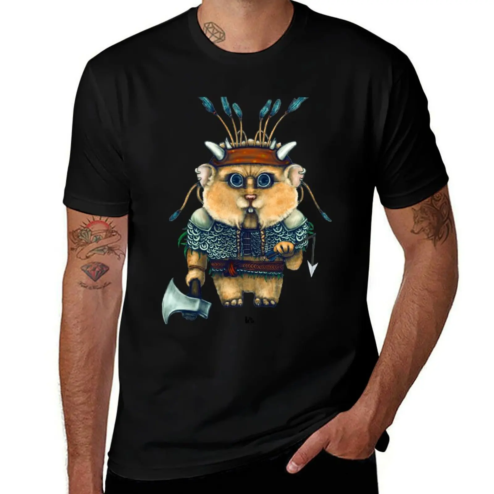 Hamster Bassi T-Shirt Thanksgiving Day Tee Top