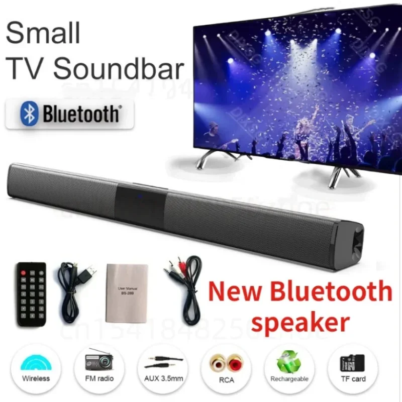 

Bluetooth Speaker Super Powerful Sound Bar Portable Wireless Surround Stereo Home TV Sound Box Subwoofer FM Radio Home Theater