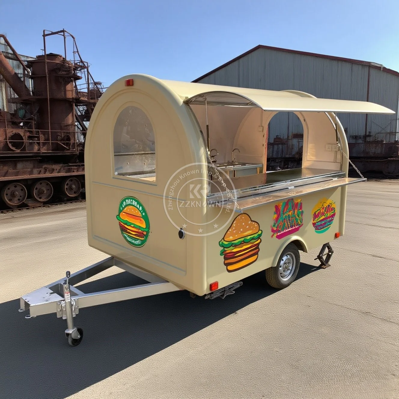 

2025 Truck Food Hot Dog Coffee Pizza Ice Cream Mobile Fast Food Trailer for Office Park Snack Sales