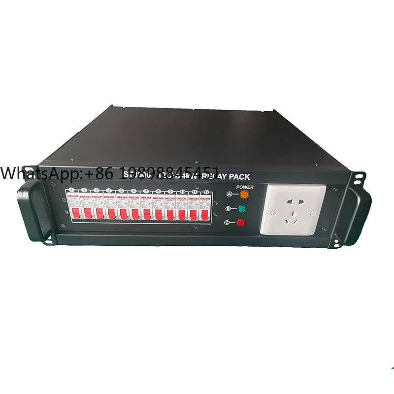 سعر الجملة 12 طريقة 4KW التتابع حزمة المرحلة صندوق توزيع الطاقة المرحلة الإضاءة صندوق الطاقة