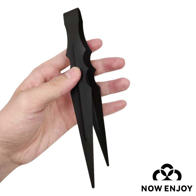 NOW ENJOY 1Pc Stainless Steel Black Shishia Hookah Tongs Chicha Charcoal Accessories Smoking Pipe Tweezers Gadgets 18cm
