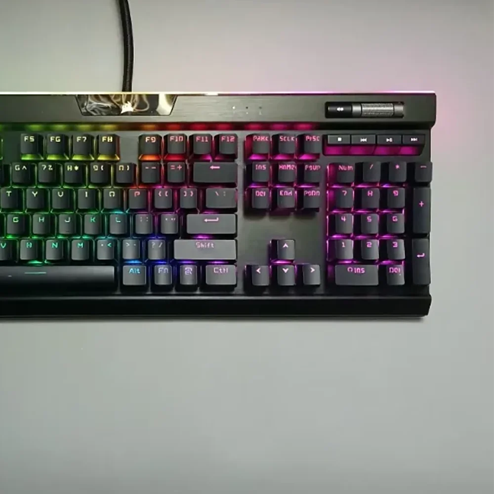 Corsair PBT Transparent Keycap for K70 K65 K68 K63 K95 K100 - Durable Gaming Keycaps with Transparent Design