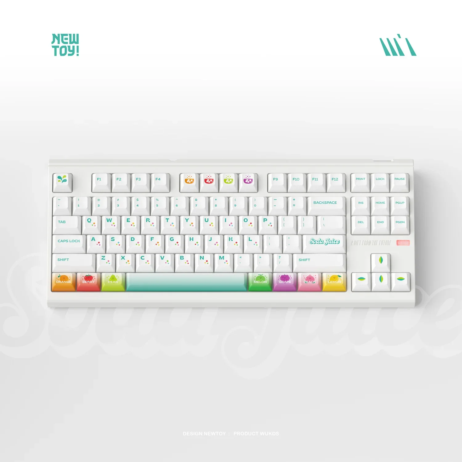 Simple keycap bubble theme KCA height 183 keys PBT sublimation mechanical keyboard keycap personality cute