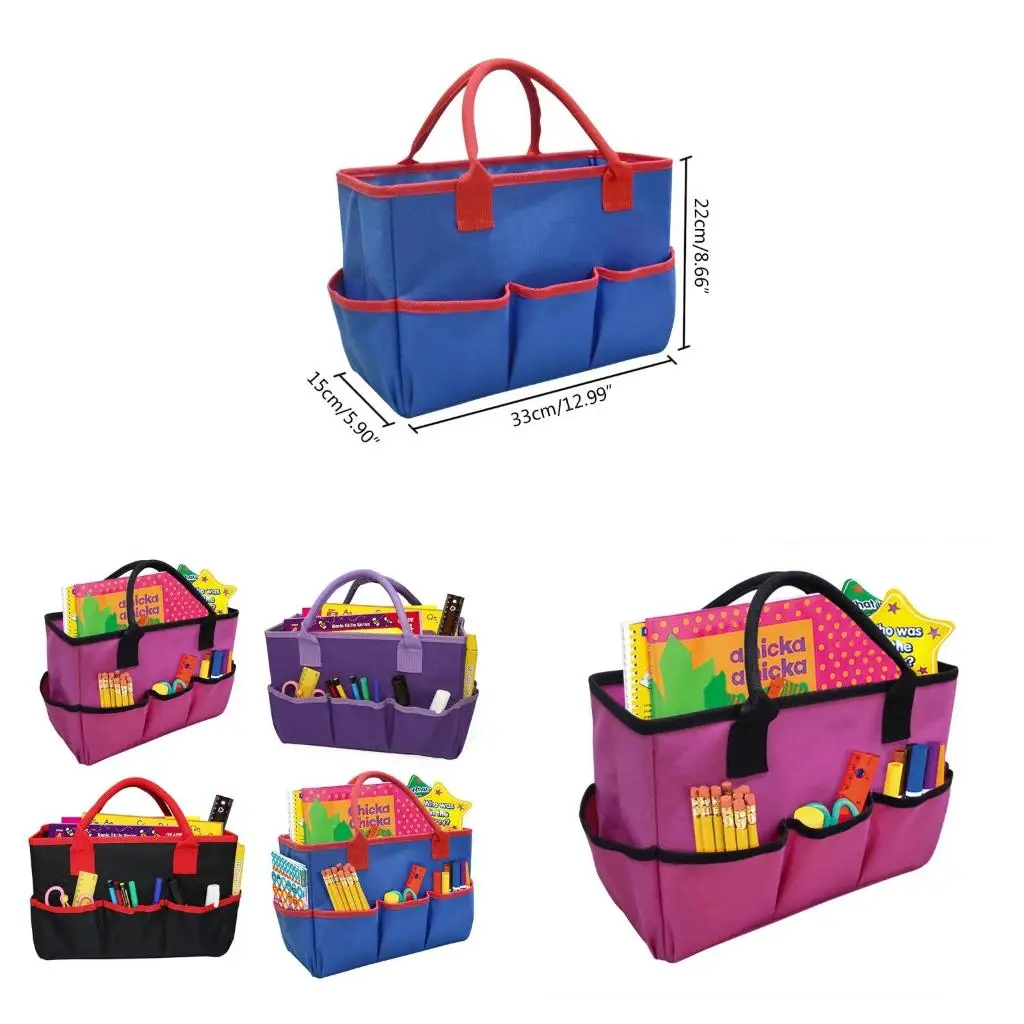 

Artist Art Craft Supplies Bag 6 Pockets Craft Tote Bag with Handles Travel School Office Art Studios Supplies
