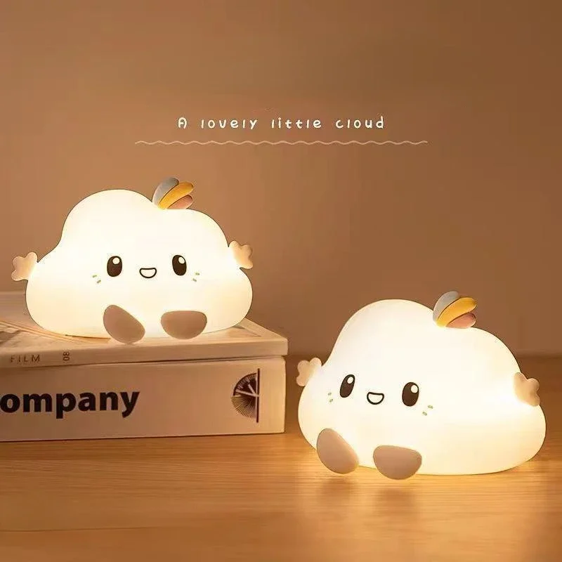 Holidays Decorations Home Lamp Bedroom Sleeping Cartoon LED Light Cloud Little Night Light Friend Gift Dormitory Light HOLIDAY