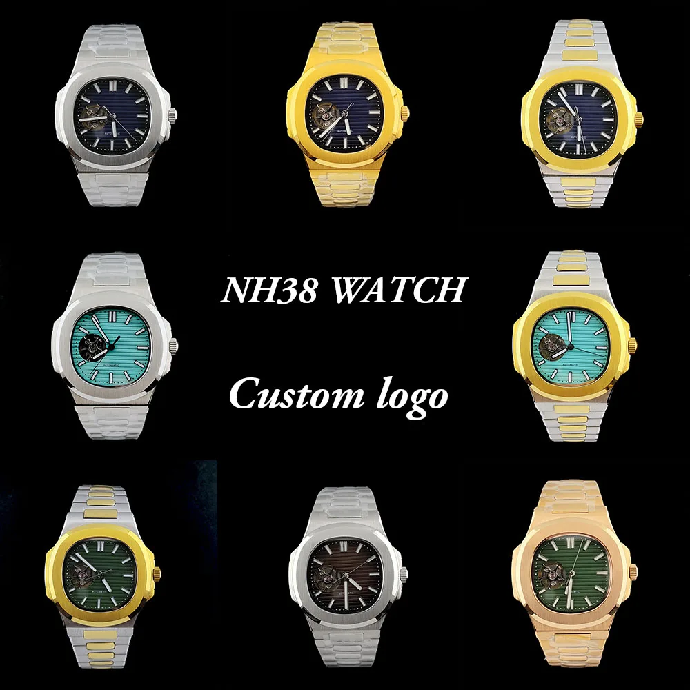 Customized Logo NH38 Watch Men's Watch High Quality Watch Stainless Steel Watch Sapphire Glass NH38 Movement Watch