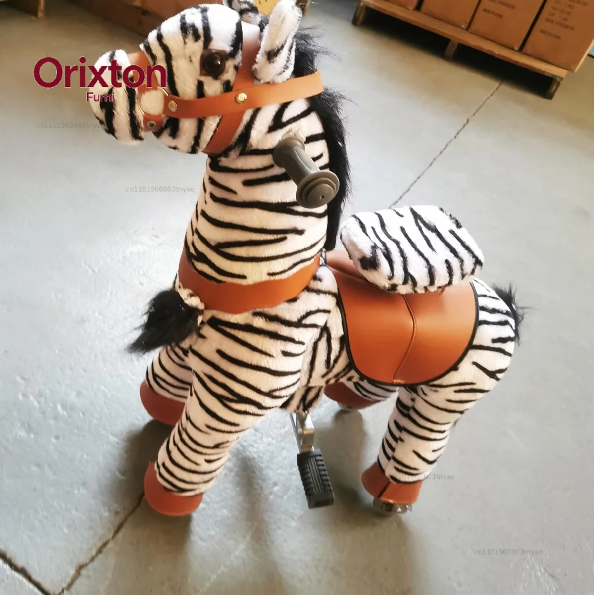 Wholesale pony horse mechanical ride toy animal on wheels for children