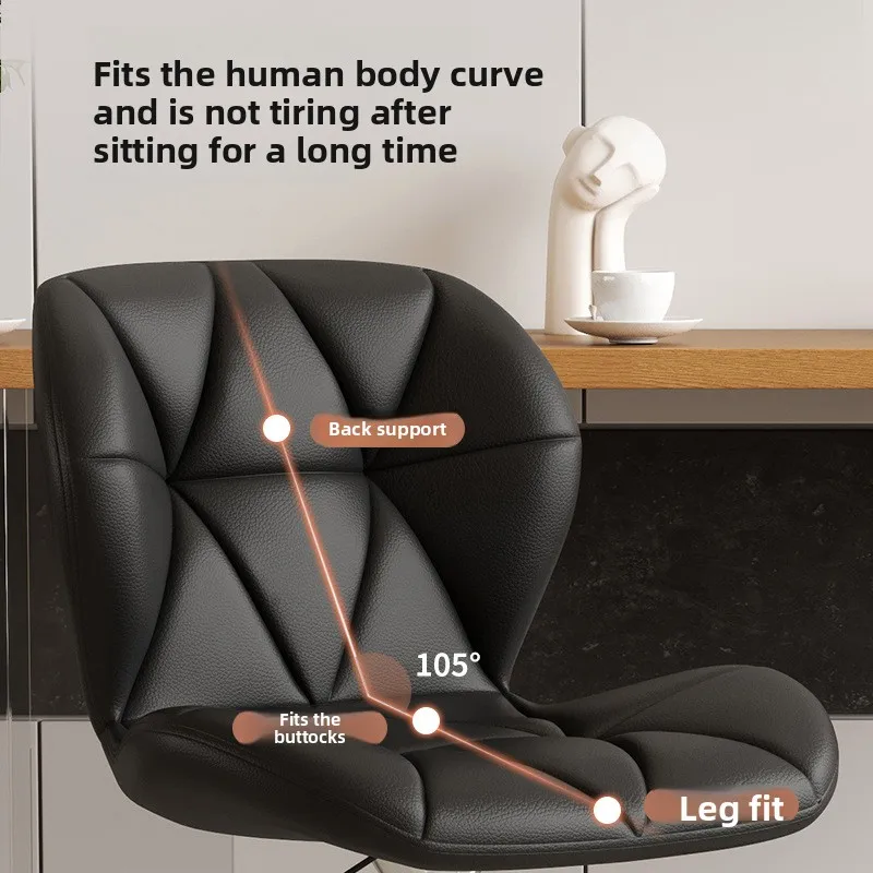 

Bar Chair Modern Simple Bar Chair Cashier Front Desk Lifting Backrest Chair Household High Stool Bar High Stool