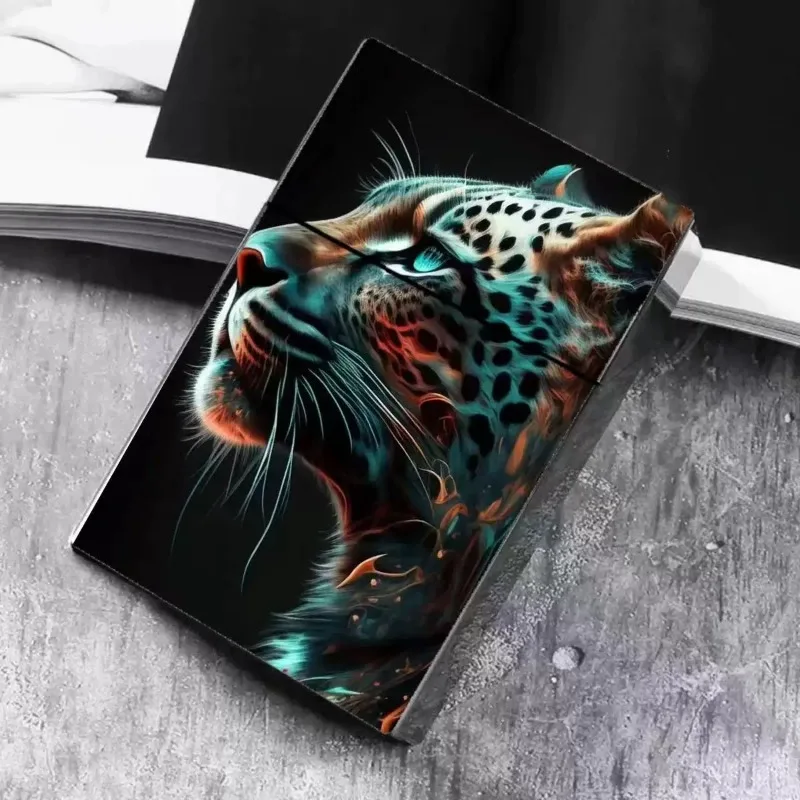 Personalized Mighty Wolf Head Cigarette Box large capacity 20 pack Sealed flip up Cigarette case men women Smoking Gadgets