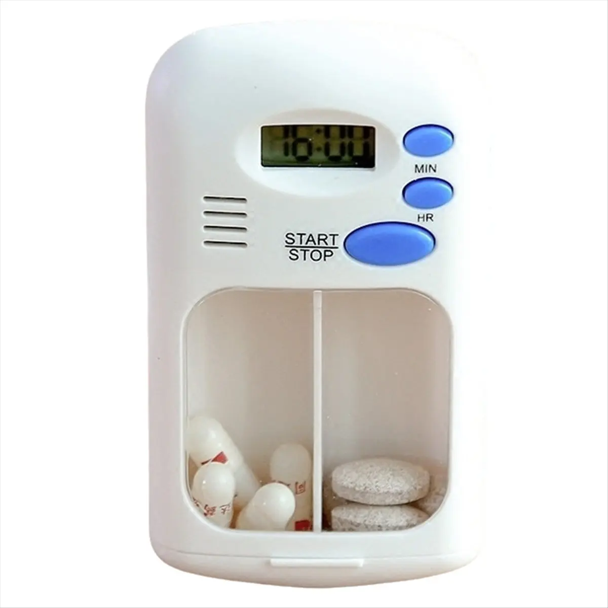 A88M Mini Portable Pill Reminder Timer Electronic Box Organizer LED Display Medicine Case Clock Reminder