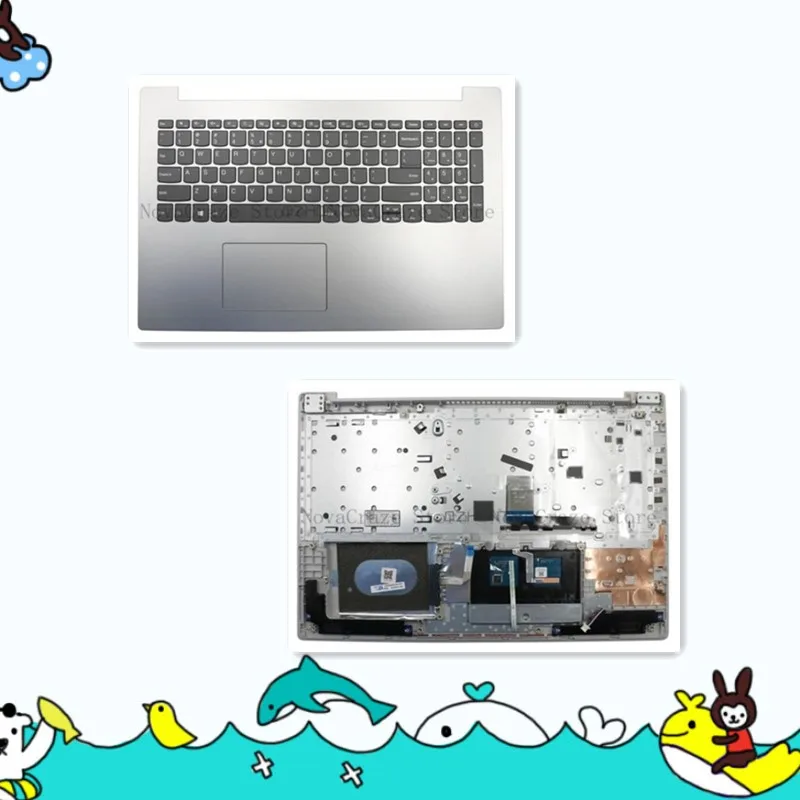 

Новый верхний чехол для упора для рук IdeaPad 330-15 330-15ARR с клавиатурой, серебристый