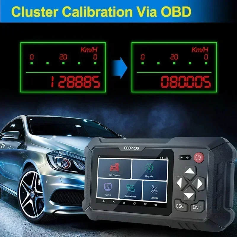 M500 Car Cluster Calibration Tools OBD2 Diagnose Oil Reset Instrument Adjustment Tool Code Reader Automotive Scanner