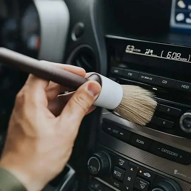 Detaliam valymui skirtų šepetėlių rinkinys automobiliui (3 vnt.)