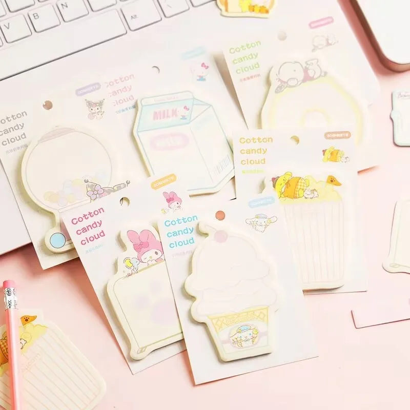 

Набор из 24 штук: милые блокноты-стикеры Sanrio с персонажами Китти, Мелоди, Синаморолл, Почакко. Канцелярские товары, этикетки, планировщики, наклейки, школьные принадлежности.
