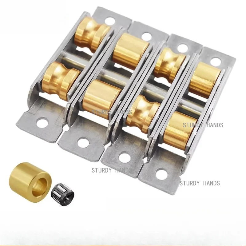 

2 шт., нержавеющая сталь 88 типа, двухтактные пластиковые стальные роликоподшипники для дверей и окон, медные колеса, аксессуары для фурнитуры