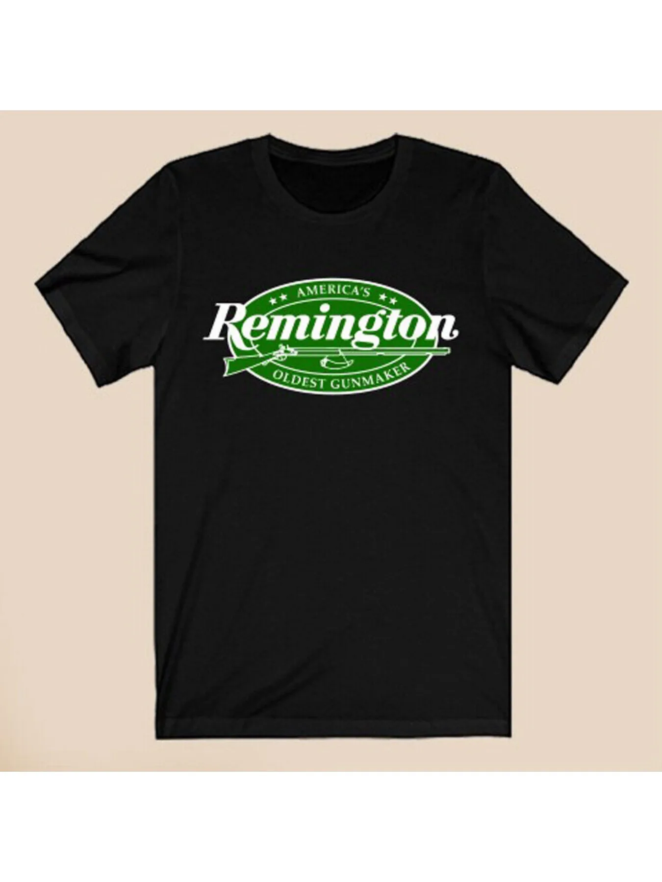 

LocalRemington Guns Firearms Men'S Black Plus Size T-Shirt