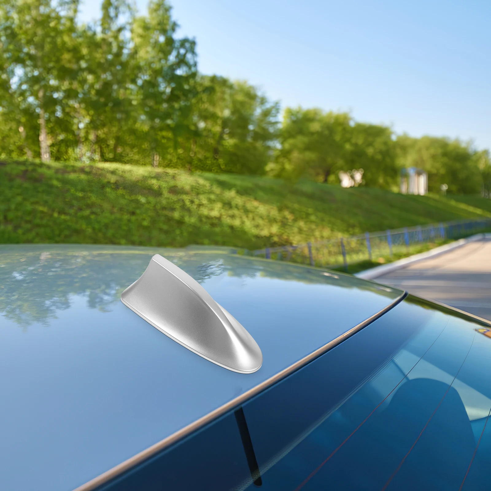 

Aerial Base Fin Roof Car Decorative Antenna Toppers Decoration No Punching Cover for