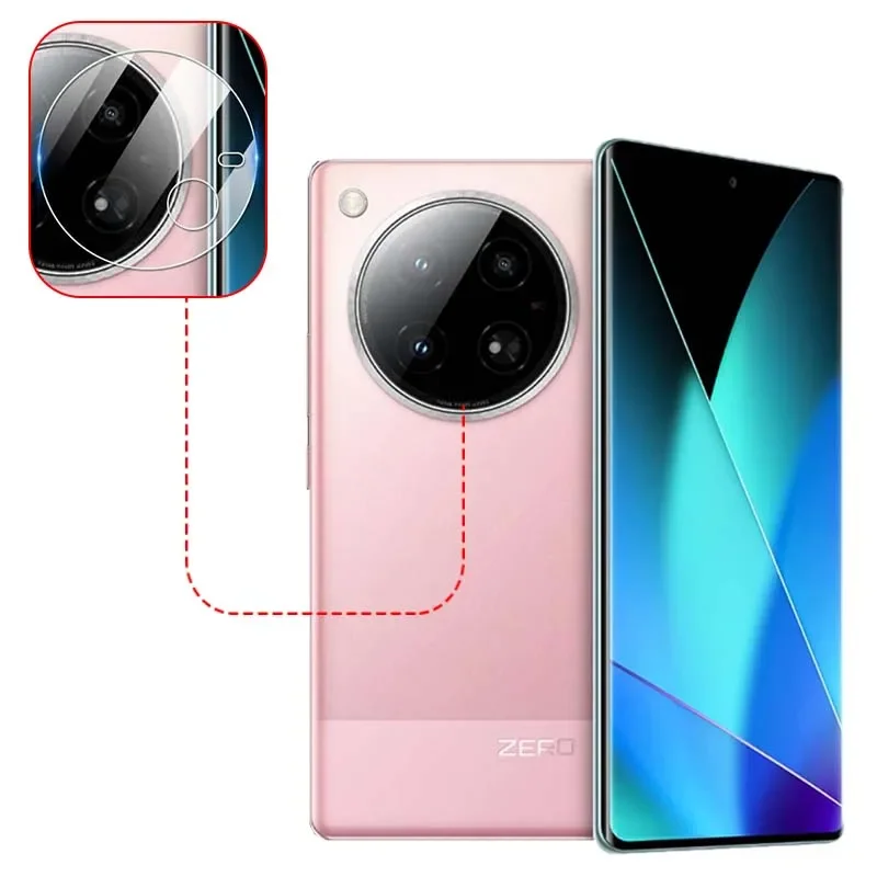 Lens Protector For Infinix Zero 40 / 4G Clear Ultra Slim Back Rear Camera Lens Cover Soft Protective Film -Not Tempered Glass