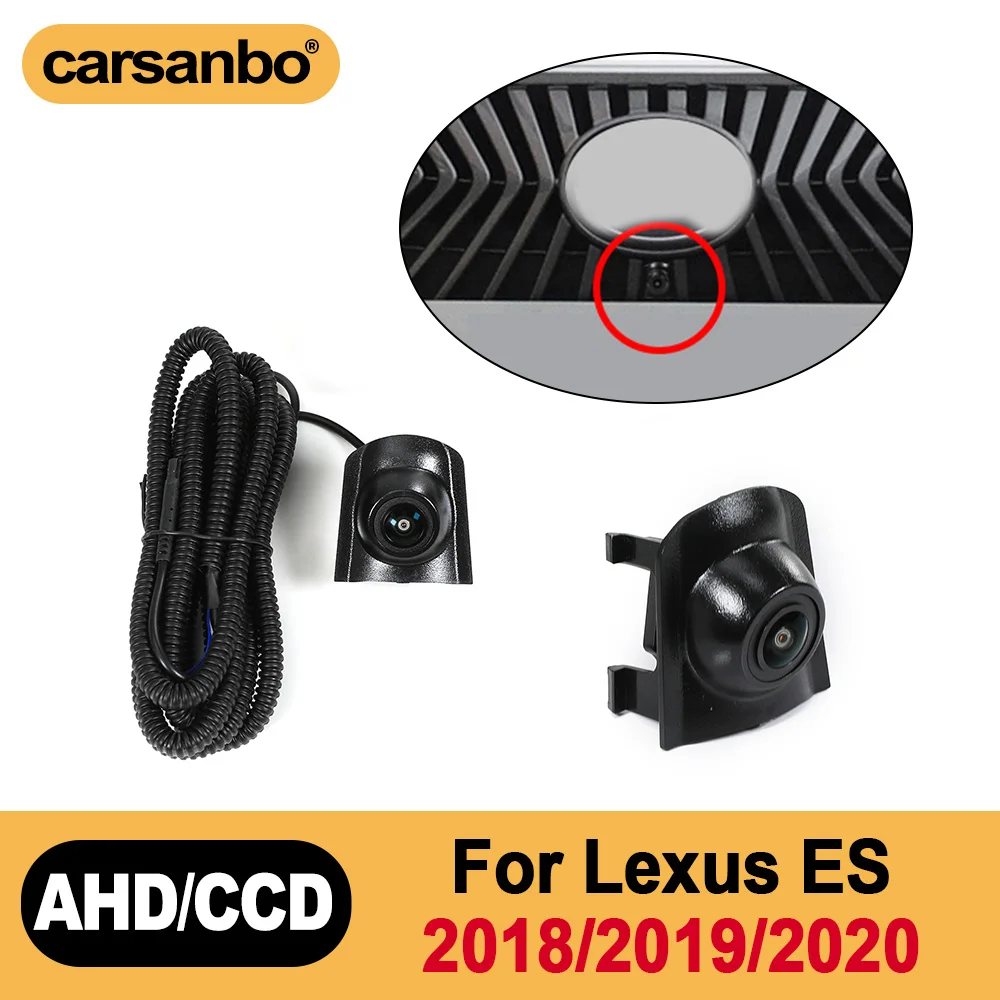 カーサンボ-レクサス-es-2018-2019-2020-フロントビューカメラ-車用ナイトビジョン-フィッシュアイ-広角150度-°-防水カメラ