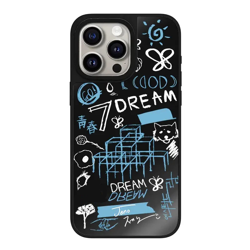 

Dream Kpop Graffiti Mirror Magnetic IPhone 11 12 13 14 15 Pro Max Protective Case