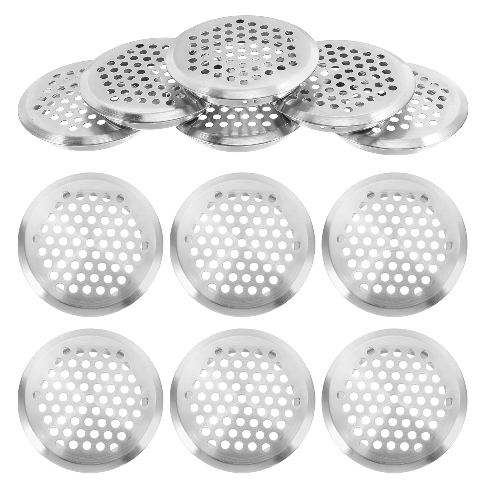 12 Pcs Vents Closet Mesh Air Cabinet Ventilation Hole Small Plugs Stainless Steel