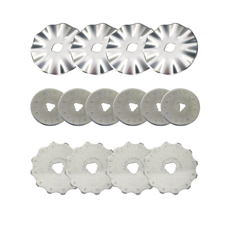 1PC Rotary Cutter Blades Replacement Rotary Blades Round Trimmer Refill Blades 28/45 mm Rotary Blades for Cutting Sewing Craft