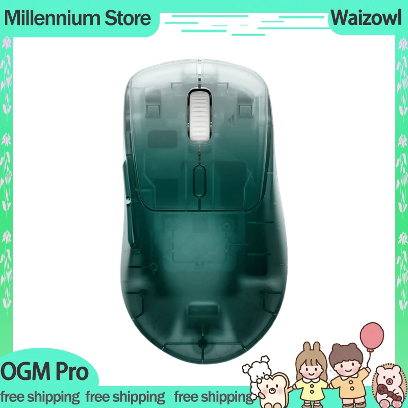 WAIZOWL OGM Pro Mouse 3Mode 2.4G Bluetooth Wireless Mouse 26000DPI 68g Lightweight Mice Customized Gaming Mice For Win Mac Gifts