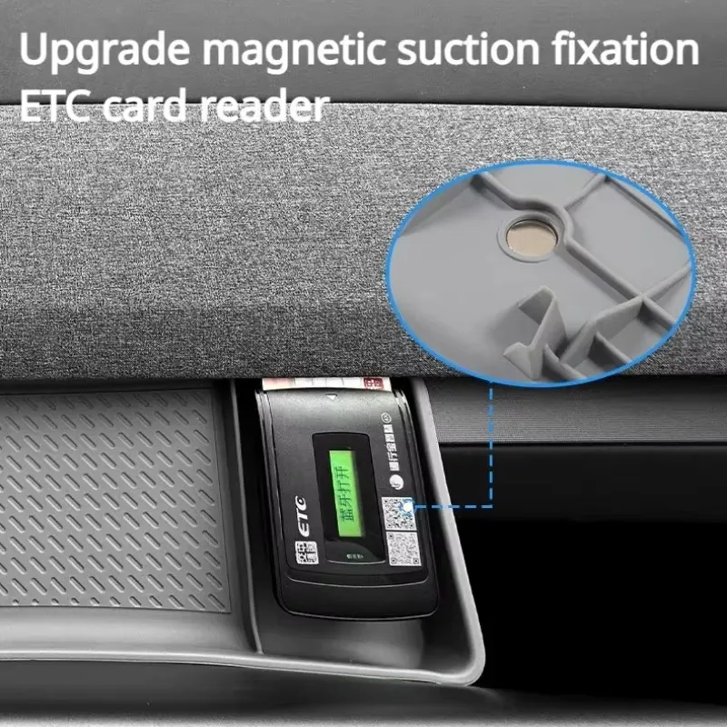 Tesla Model 3 +/Model Y Juniper 2025 ETC 브래킷 트레이 스크린 후면 보관함 계기판 ETC 브래킷 자동차 액세서리 썸네일 3
