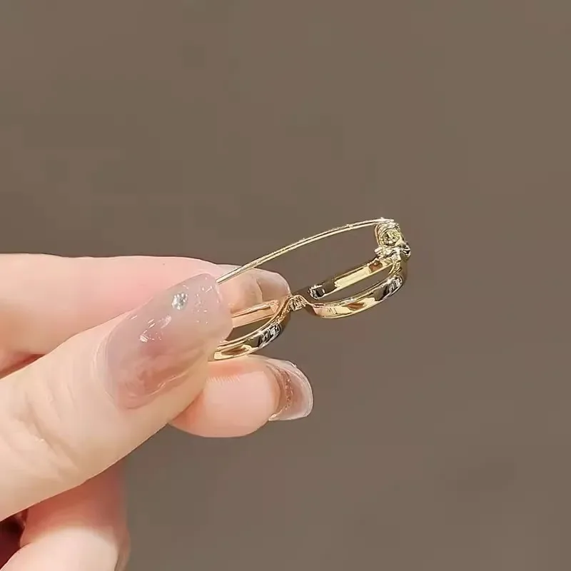 Simple Glossy Glasses Brooch Mini Glasses Shaped Metal Brooches Backpack Pins Unisex Stylish Lapel Pins Jewelry Accessories Gift