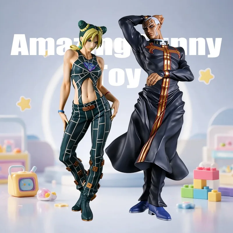 Genuine In Stock Banpresto JoJo's Bizarre Adventure Stone Ocean Jolyne Cujoh & Enrico Pucci Figure Collectible Birthday Gift
